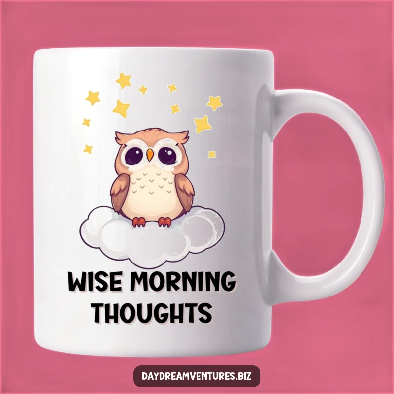 Funny Owl Star Gazer Mug: Cute Celestial Character, Perfect Funny Gift for Dreamers