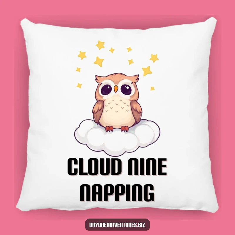 Funny Owl Pillow: Cozy Star Gazing Cushion, Hilarious Funny Gift