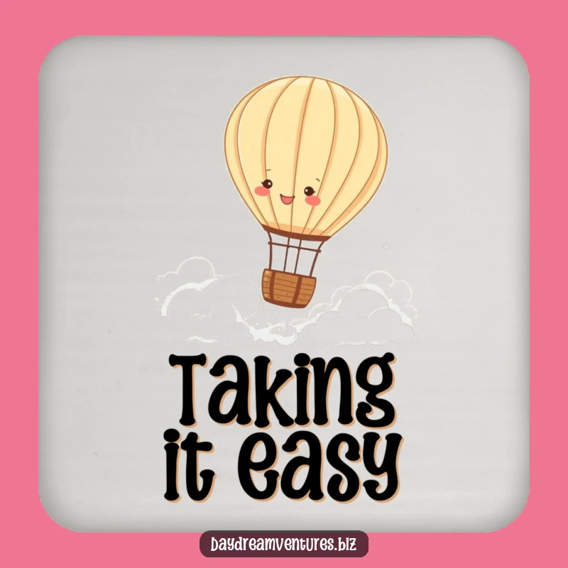 Funny Hot Air Balloon Coaster Set: Protect Surfaces with Calm Gift