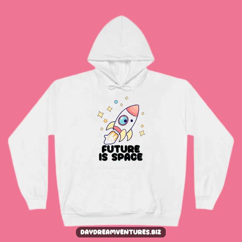 Cozy Funny Rocket Ship Hoodie: Warm Galactic Adventure Gear