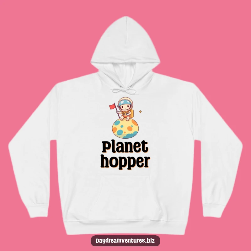 Cozy Funny Space Explorer Hoodie: Warm Planet Adventure Gear