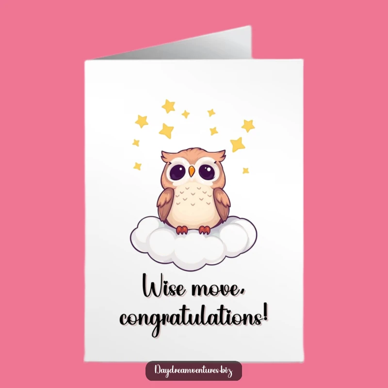 Owl Congrats Card: Free Printable Star Gazer for a Funny Achievement Gift