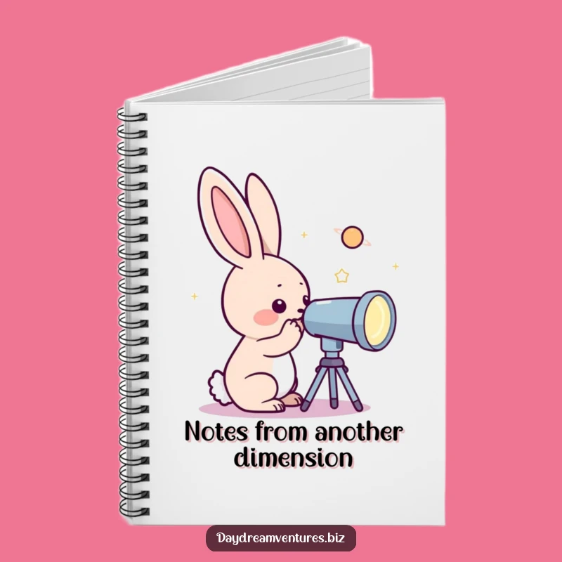 Funny Rabbit Telescope Notebook: Chart Your Cosmic Ideas