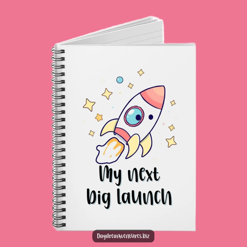 Funny Rocket Ship Notebook: Jot Down Your Cosmic Ideas Gift