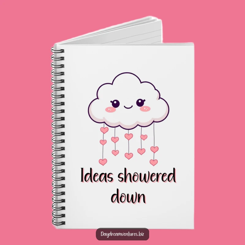 Funny Cloud Hearts Notebook: Write Your Love Story Gift