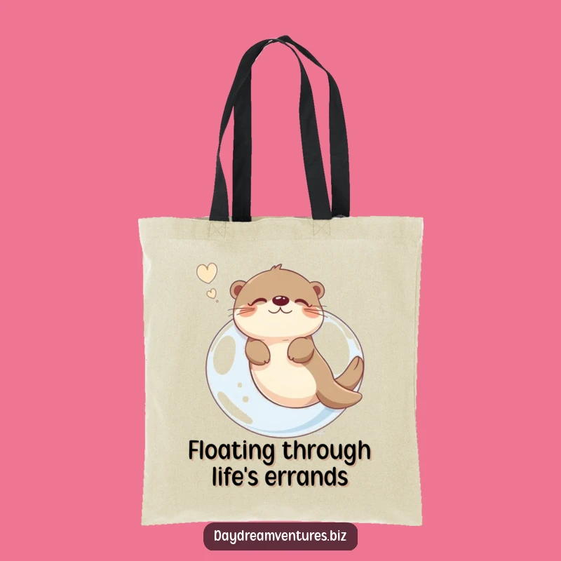 Funny Otter Bubble Dream Tote Bag: Carry Your Whimsy in Style